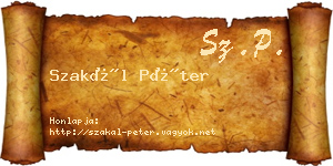 Szakál Péter névjegykártya
